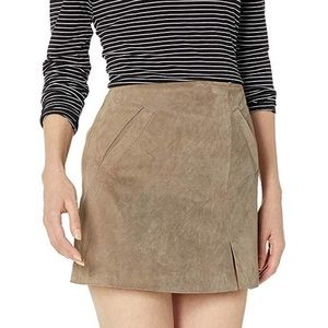 BLANKNYC Suede Leather Mini Skirt